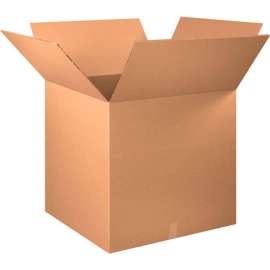 Global Industrial Heavy Duty Double Wall Corrugated Boxes, 30"L x 30"W x 30"H, Kraft