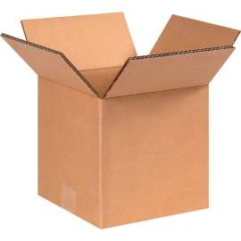 Global Industrial Heavy Duty Double Wall Corrugated Boxes, 8"L x 8"W x 8"H, Kraft