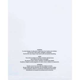 Global Industrial Flat Suffocation Warning Poly Bags, 18"W x 24"L, 1 Mil, Clear, 1000 Pack
