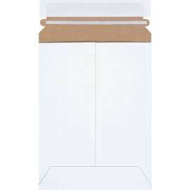 Stayflats Plus Self-Seal Mailers, 6"W x 8"L, White, 100/Pack