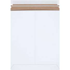 Stayflats Plus Self-Seal Mailers, 11"W x 13-1/2"L, White, 25/Pack