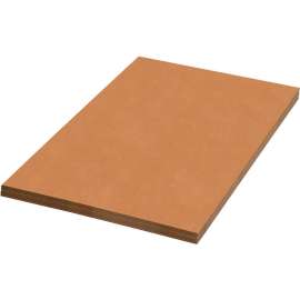 Single Wall Corrugated Sheets, 42"L x 42"W, Kraft