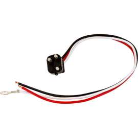 Buyers DOT Light Plug 3-Pin Straight Male With 2 Blunt Cut Ends And #10 Ring On Ground - 5620355