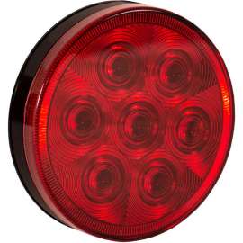 Buyers 4" Red round Stop/Turn/Tail Light With 7 LED - 5624156