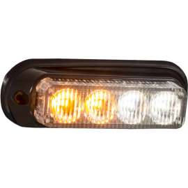 Buyers 4.875" Amber/Clear LED Mini Strobe Light - 8891132