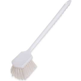 Carlisle Sparta 20 in. Utility Scrub Brush with Polyester Bristles, White