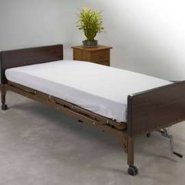 Drive Medical Hospital Bed Fitted Sheets, 80"L x 36"W x 6", Cotton and Polyester, White