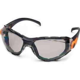 Elvex Go-Specs Foam Lined Spectacle, Gray Anti-Fog Lens, Black Frame