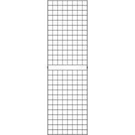 2' x 6' - Portable Wire Grid Wall Panel - Semi-Gloss Black
