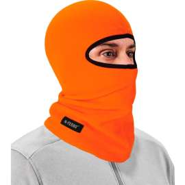 Ergodyne N-Ferno 6821 Balaclava Face Mask, Fleece, Orange