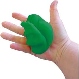 CanDo Memory Foam Squeeze Ball, 3.5" Diameter, Green, Medium