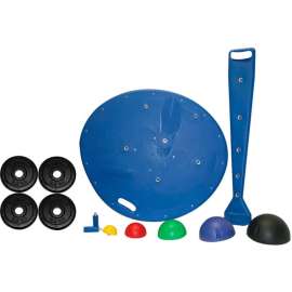 CanDo Professional Board, 5-Ball Set with Rack, 2 Weight Rods with Weights