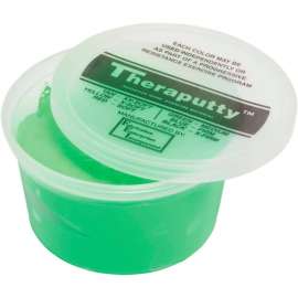 TheraPutty Plus Antimicrobial Exercise Putty, Green, 1 Pound, Medium