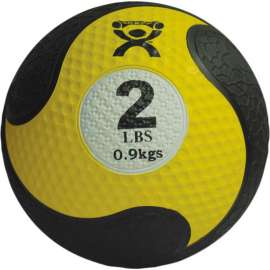 CanDo Firm Medicine Ball, 2 lb., 8" Diameter, Yellow