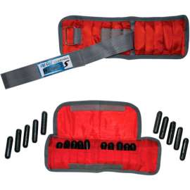 Cuff Adjustable Adult Wrist Weight, 4 lb., Red, 1 Pair