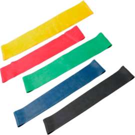 CanDo Exercise Band Loop, 15" Long, 5 Color Set