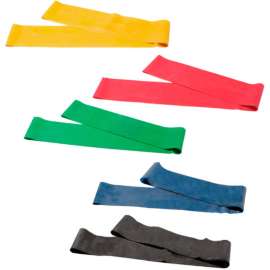 CanDo Exercise Band Loop, 30" Long, 5 Color Set
