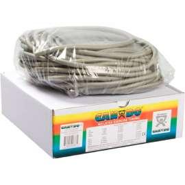 CanDo Latex-Free Exercise Tubing, Silver, 100' Roll/Box