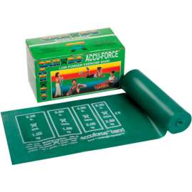 CanDo AccuForce Exercise Band, Green, 6 Yard Roll