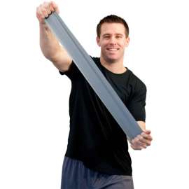 Sup-R Band Latex Free Exercise Band, Silver, 6 Yard Roll/Box