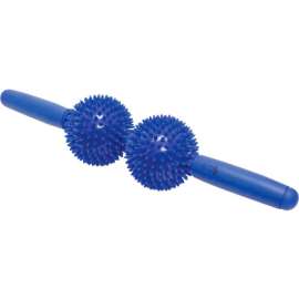 Point Relief Massage Bar, 9 x 43 cm (3.5" x 16.9"), 2 Balls, Blue, 1 Each