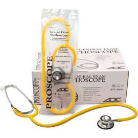 ADC Proscope SPU 670 SPU Dual Head Stethoscope, 32.25" Length, Yellow
