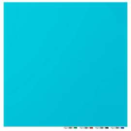 Ghent Aria Glass White Board - Magnetic - 4'W x 8'H - 1/4" Thick Tempered Glass - Blue