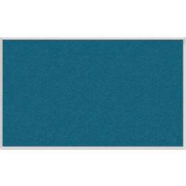 Ghent 60"W x 48"H Vinyl Bulletin Board - Aluminum Frame - Ocean