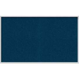 Ghent 96"W x 48"H Vinyl Bulletin Board - Aluminum Frame - Navy