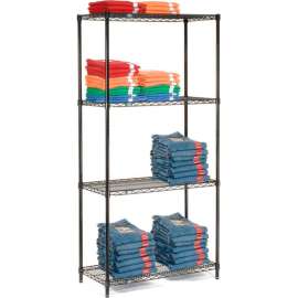 Nexel Shelving Wire Shelving Starter Unit, 30"W x 24"D x 54"H