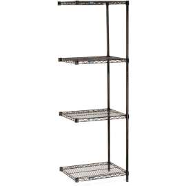 Nexel Shelving Wire Shelving Add-On Unit, 72"W x 21"D x 54"H