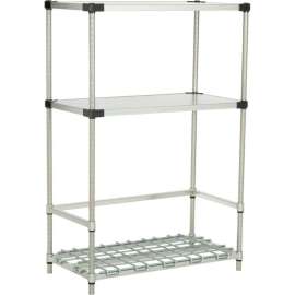 Nexelon BK18246N 3-Shelf Container/Keg Rack, 24"W x 18"D x 63"H