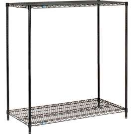Nexel Shelving Wire Shelving Starter Unit, 72"W x 18"D x 34"H
