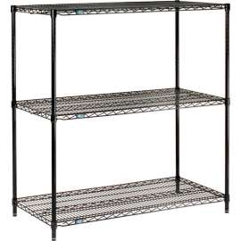Nexel Shelving Wire Shelving Starter Unit, 42"W x 21"D x 34"H