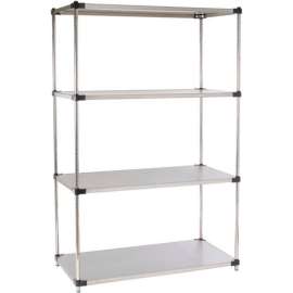 Nexel Solid Stainless Steel, 5 Tier, Starter Unit, 48"W x 24"D x 74"H