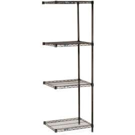 Nexel Shelving Wire Shelving Add-On Unit, 72"W x 21"D x 63"H