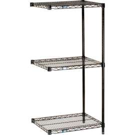 Nexel Shelving Wire Shelving Add-On Unit, 60"W x 24"D x 34"H