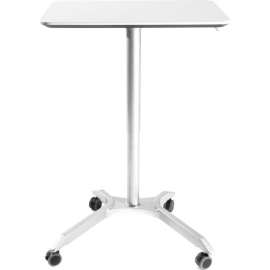 Seville Classics AIRLIFT XL Sit-Stand Mobile Desk, White