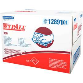 Wypall X90 Industrial Cloths 11" x 16-4/5", White 136/Case - KIM12891