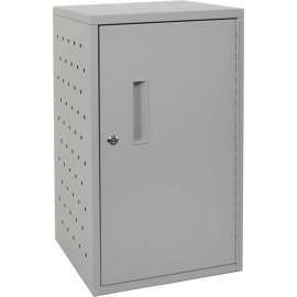 Luxor Vertical Wall/Desk Tablet Charging Cabinet For 16 Devices, 15-3/4"W x 13"D x 27-1/2"H, Gray