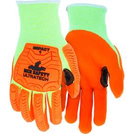MCR Safety UltraTech Gloves, Nitrile, Cut A5, Impact 1, Abrasion 4, Puncture 4, 1 Pair