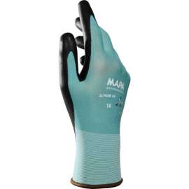MAPA Ultrane 510 Polymer Coated Gloves, Knit Wrist Liner, Green, 1 Pair, Size 9, 34510009