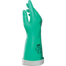 MAPA AK22 Stanslov Knit-Lined Nitrile Gloves, 14" L, Med Weight, 1 Pair, Size 8, 381418