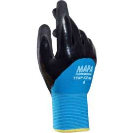 MAPA Temp-Ice 700 Nitrile 3/4 Coated Thermal Gloves, 1 Pair, Size 8, 700418