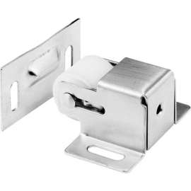 Prime-Line N 7386 Cabinet/Closet Door Roller Catch, Satin Nickel