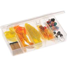 Plano 344987 StowAway Utility Box 7 Compartments 6-1/2"L x 4-1/4"W x 1-3/8"H Clear