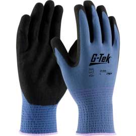 PIP G-Tek Nitrile MicroSurface Nylon Grip Gloves, 12 Pairs/Dozen, S