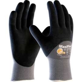 PIP MaxiFlex II Micro-Foam Nitrile Coated Gloves, Black, M, 1 Dozen