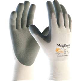PIP MaxiFoam Foam Nitrile Coated Gloves, Gray, 1 Dozen, M