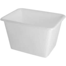 Global Industrial Bulk Tub, 8 Bushel, 36-1/4"L x 24-1/4"W x 23"H, Off-White